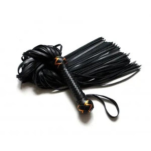 Professional <b>Leather</b> <b>Flogger</b> With Soft <b>Leather</b> Straps And Balanced Weight Handle Designed For Easy Grip And Control - Product Image 1