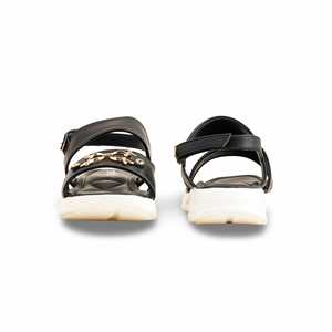 Sandale à talon noir PU0470 - Product Image 2