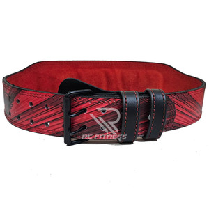 Ceinture de musculation en cuir véritable, robuste, pour l'entraînement en salle de sport, soutien pour les squats, les soulevés de terre, la force et la musculation - Product Image 2
