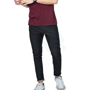 WASI SPORTS Comfortable Lightweight Cotton <b>Jeans</b> Pants Durable Stitching <b>Elastic</b> Waistband Eco-Friendly for Everyday Activities - Product Image 4