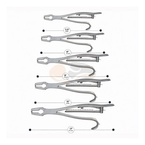 Juego de Pinzas de Kern para Sujeción de Huesos, 5.5 y 17 Pulgadas, 2x2 Dientes, con Trinquete, Instrumento Quirúrgico Ortopédico de Acero Inoxidable, CE - Product Image 5