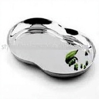 Plateau de service en acier inoxydable de luxe pour mariage, décoration argentée, vente en gros, par American Tray Factory