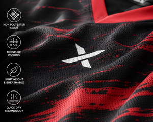ชุดเสื้อฟุตบอล X Men แบบไม่มีแขน คอวี ผ้าโพลีเอสเตอร์พิมพ์ลายแบบ Sublimation ระบายเหงื่อได้ดี ชุดกีฬา รับผลิตแบบ OEM ODM - Product Image 4