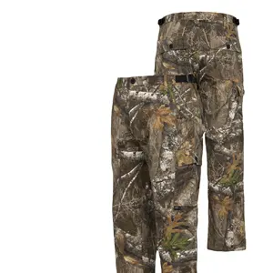 Pantalones Cargo para hombre apilados con estampado de árbol real, Camuflaje, caza, jungla, camping, pista forestal, con bolsillos