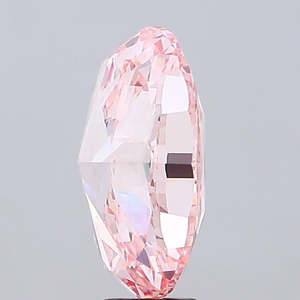 Diamant ovale de luxe rose vif fantaisie, cultivé en laboratoire, certifié IGI, clarté VS1, taille excellente, diamant CVD non monté pour la création de bijoux fins. - Product Image 4
