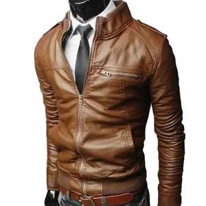 ¡Novedad de 2025! Chaqueta de cuero personalizada de alta calidad para hombre, ropa informal de diseño de alta moda, tela de lona para invierno - Product Image 3