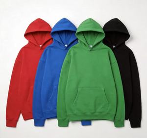 เสื้อฮู้ดผู้ชายแบบสวมหัว แต่งสีตัดกัน ผ้าฝ้ายฟลีซ สไตล์สตรีทแฟชั่น แขนยาว สำหรับฤดูหนาว - Product Image 6