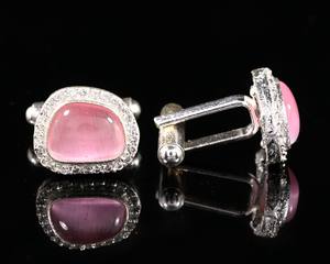 Mancuernillas Personalizadas de Lujo para Hombre |   Mancuernillas de Acero Inoxidable y Plata de Ley 925 |   Joyería al por mayor para puños de camisa de negocios y bodas - Product Image 4