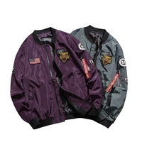 Blouson Bomber Homme Personnalisé Grande Taille en Toile Enduite Imperméable et Coupe-Vent pour l'Hiver – Style Urbain et Moto – Nouveauté Promotionnelle