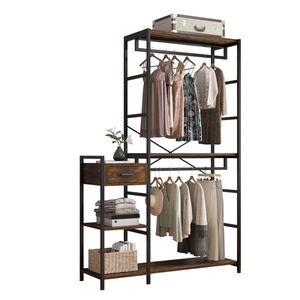 <b>Large</b> Heavy-Duty Clothing Storage Unit Independent <b>Wardrobe</b> Manager with Multiple Storage Racks for Bedroom Use - Product Image 4