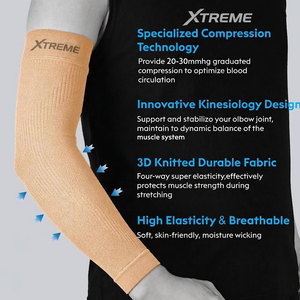 Manchon de compression sportif personnalisé avec logo pour le basketball, la course estivale, la protection UV, le cyclisme - Product Image 6