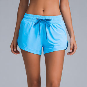 Pantalones Cortos Deportivos Impermeables de Secado Rápido con Cordón en la Cintura, 100% Poliéster, para Mujer, Estilo Urbano, para Entrenamiento - Product Image 4