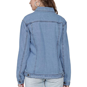 2026 New <b>Denim</b> Jackets Women Casual Jean Fall Jacket <b>Denim</b> Button up <b>Coat</b> Oversize <b>Denim</b> Jacket for Ladies - Product Image 5