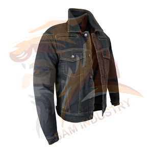 Chaquetas de mezclilla para hombre a precios razonables para uso en exteriores, estilo casual y urbano, chaqueta de mezclilla para hombre en color sólido - Product Image 3