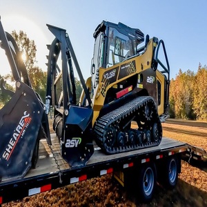 ASV Skid Steer Loader Crawler Loader Mulcher Attachment Forestry Brush <b>Cutter</b> <b>Hydraulic</b> Tree Clearing Machine Engine PLC Direct - Product Image 2