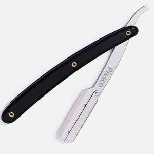 Navaja de Afeitar Plegable para Barba, Cejas y Cabello, Herramienta de Barbería, Maquinilla de Afeitar Recta de Acero Inoxidable para Hombre - Product Image 2