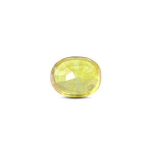 Loose 5.05 Carat Oval Cut Yellow Sapphire Gemstone for Fine Jewelry - Product Image 2