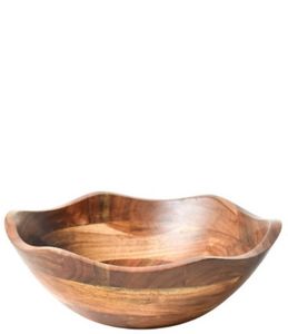 Bol en bois de manguier naturel fait main, bol de service rustique en bois pour salades, fruits, collations, aliments, table à manger, cuisine, restaurant, maison - Product Image 3