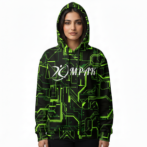 เสื้อฮู้ดดี้โอเวอร์ไซส์สไตล์คนเมือง พิมพ์ลายแบบ Sublimation ทั่วตัว สำหรับแบรนด์แฟชั่นไลฟ์สไตล์ลำลอง - Product Image 1