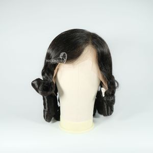 2024 naturel droite pleine dentelle frontale perruque 100% vietnamien Remy/vierge cheveux humains 13*4 dentelle transparente Style de vague naturelle - Product Image 1