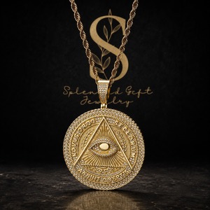 New Wholesale Pendant <b>Necklace</b> Hip Hop Sterling <b>Silver</b> Gold Plated 3a Zircon Iced Out Pendant <b>for</b> <b>Men</b>. - Product Image 1