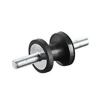 Amortisseur de choc durable en acier zingué anti-corrosion pour climatiseur (noir)