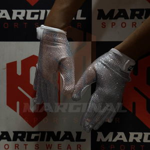 Nuevos Guantes de Fútbol Americano con Pedrería para Hombre, Guantes Deportivos de Fútbol Americano con Pedrería de Color Blanco, Tendencia Actual - Product Image 4