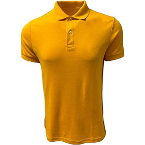 <b>Men</b>’s Golf Style <b>Yellow</b> Polo Shirt Sweat-Absorbing Piqué Fabric Casual Sportswear Top - Product Image 1