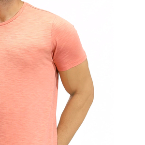 Camiseta de Tela Lavada al Ácido para Hombre, Transpirable y Elegante, 100% Algodón Orgánico, Hecha en Pakistán, Camiseta al por Mayor - Product Image 4