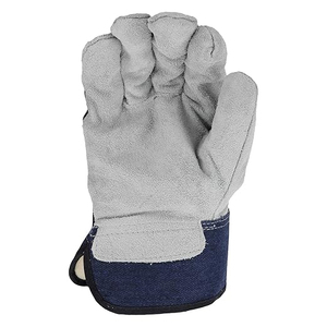 Guantes de Trabajo Resistentes de Cuero Vacuno, Nueva Llegada, Precio Económico, Guantes de Protección para Trabajo Pesado, Guantes de Trabajo Canadienses - Product Image 2