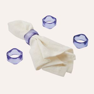 Anneaux de serviette en résine design pour table à manger et décoration d'événements - Product Image 4