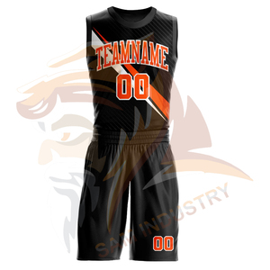 Ensemble d'uniformes de basketball sans manches en polyester 100 % de haute qualité, design personnalisé, respirant, léger, écologique, séchage rapide - Product Image 2