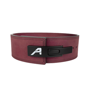 Ceintures de musculation en cuir de vachette rose avec logo personnalisable unisexe Ceinture de musculation à levier noir Boucle en acier Sécurité sportive - Product Image 4