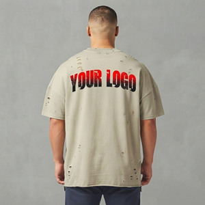 Camisetas Oversize Personalizadas para Hombre, Cuello Redondo, Estilo Hip Hop, Hombros Caídos, 100% Algodón, Ajuste Holgado y Cómodo - Product Image 6