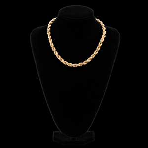 Stunning Moissanite <b>Rope</b> <b>Chain</b> Full Iced Twisted <b>Rope</b> Necklace For Man Women Heavy 14K Gold Plated Hip Hop Diamond <b>Chain</b> Jewelry - Product Image 4