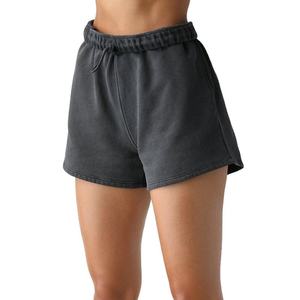 Pantalones Cortos de Felpa Francesa para Mujer, con Cordón Ajustable, Ecológicos, Transpirables, de Poliéster/Algodón, Estilo Urbano, Envío Inmediato - Product Image 4