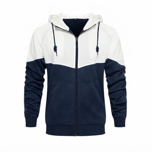 Custom Logo Men's <b>Hooded</b> Tracksuit Set <b>Zip</b>-Up Sweatshirts And Sweatpants Casual Autumn Wear Breathable Knitted Polyester Cotton - Product Image 3