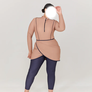 Traje de Baño Islámico para Mujer, Burkini Musulmán, Talla Grande, Moda Femenina, Traje de Baño Modesto - Product Image 4