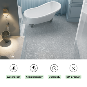 12 X 12 Inch Gray <b>Interlocking</b> Deck <b>Tiles</b> Waterproof Outdoor All-Weather Anti-Slip Plastic <b>Flooring</b> for Bathroom Shower Porch - Product Image 6