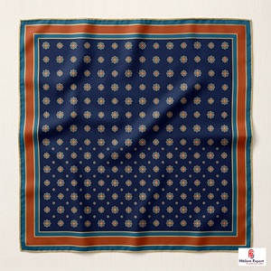 Premium Custom Digital Printed Silk Feel Square Scarf OEM ODM Manufacturer New Ireland Custom Fabric Products Wholesale - Product Image 4