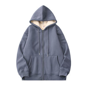Sudadera con capucha de forro polar sherpa para hombre, estilo oversize streetwear, desarrollo de muestra para tiendas de ropa en línea — 105 caracteres - Product Image 5