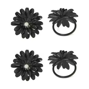 Ensemble d'anneaux de serviette en métal artistiques, décoratifs, pour l'hôtellerie de luxe, les mariages, les hôtels, les restaurants et les événements - Product Image 3