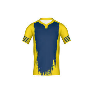 Prix de gros usine – Tenue de rugby pour homme, vêtements de sport durables, nom du joueur imprimé sur le devant, conception personnalisée OEM, 100 % polyester - Product Image 6