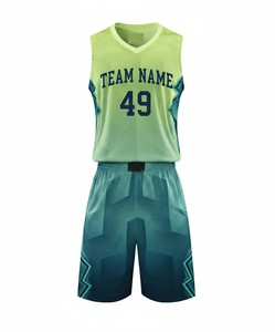 Maillot de basketball unisexe à col en V sans manches, respirant et à séchage rapide, avec logo d'équipe personnalisé imprimé par sublimation, nouvelle collection 2026, 100% coton - Product Image 1