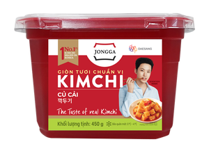 Kimchi au radis 450g - Kimchi JONGGA n°1 Corée - Prêt à consommer - Durée de conservation de 6 mois - Kimchi probiotique fermenté authentique - Product Image 2