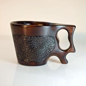 Jarra de Cerveza de Madera Maciza con Acabado Pulido Brillante, Jarra de Madera Premium, Taza de Café Rústica, Taza Vikinga para Cerveza, Artículos de Bebida Personalizados con Grabado - Product Image 3