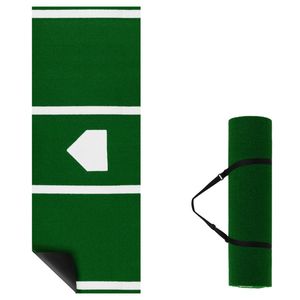 Tappetino da lancio per softball 3x1 metri con erba sintetica, attrezzatura per allenamento indoor e outdoor, verde - Product Image 1