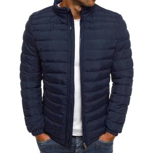 Veste Premium Homme 2026 – Col Montant, Fermeture Éclair Intégrale, Chaude pour l'Hiver, en Toile Unie Teinte Multicolore - Product Image 3