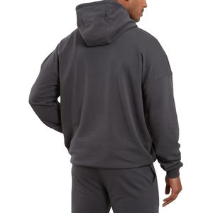 Custom Heavyweight Oversized 500 Gsm Hombres French Terry Blank Hoodie Drop Shoulder Boxy Streetwear para el invierno - Product Image 4