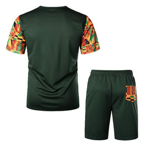Best Sale Price Men Summer Casual Low MOQ Breathable Shorts <b>Set</b> Direct Factory Customized Men's <b>Knitted</b> T-Shirt & Shorts <b>Set</b> - Product Image 2